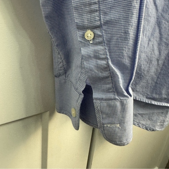 Michael Kors Men’s Blue Checked Button Down Shirt Size Large Great Condition - Picture 6 of 10